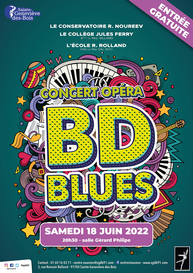 2022 06 07 concert BD BLUES - affiche A3