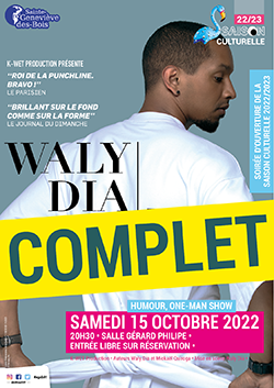 2022 09 20 Saison culturelle - WALY DIA - affiche miniature