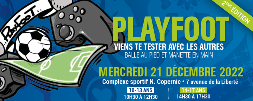 2022 12 05 PLAYFOOT Tournoi foot salle et ps4 - WEB bann