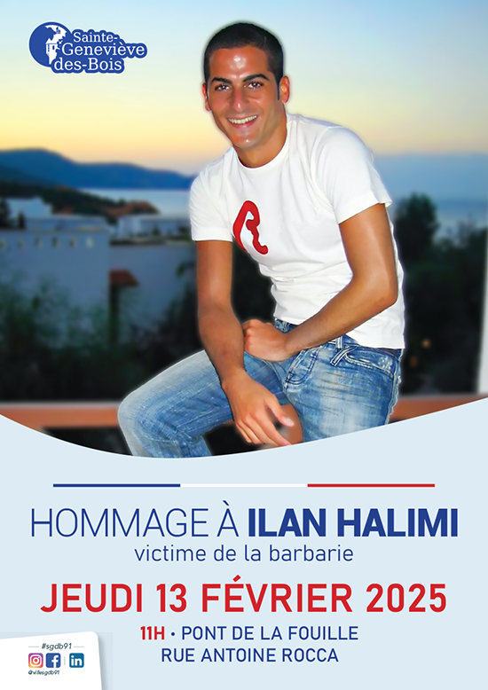 COMMEMO 02 13 ILAN HALIMI- Affiche