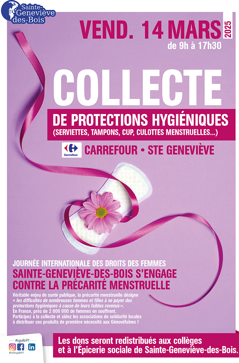 collecte protection hygienique carrefour - affiche A3