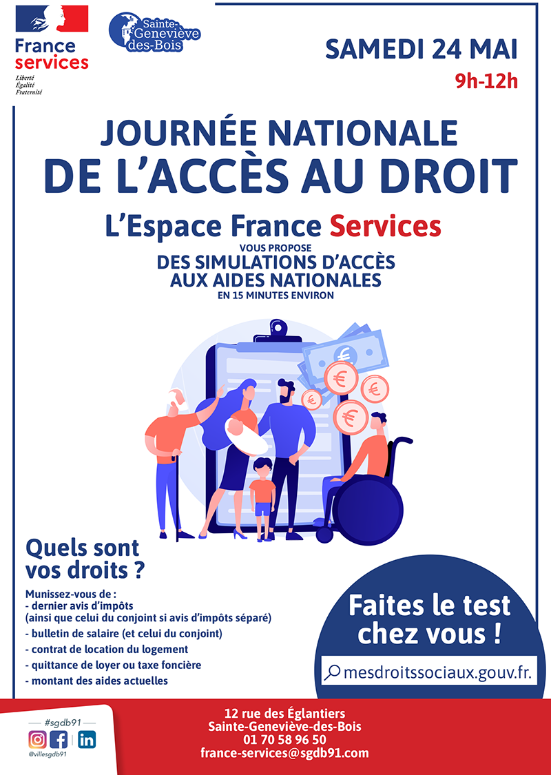 Journée Acces aux droits- affiche A3