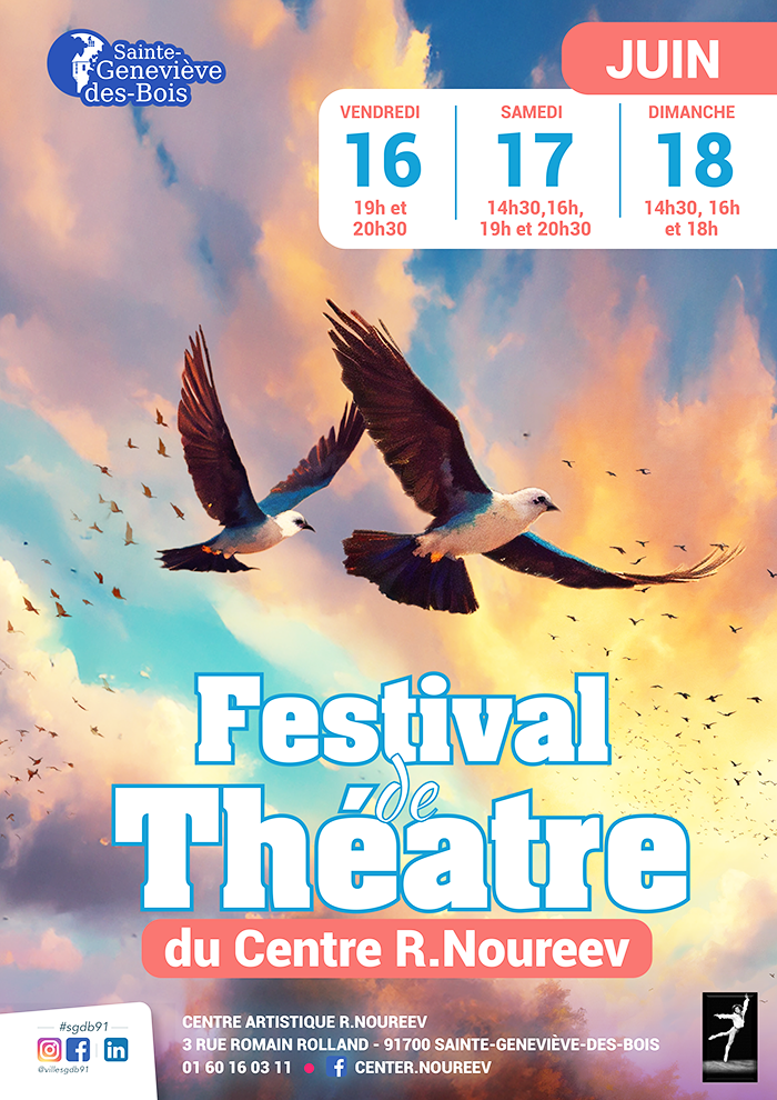 affiche Festival de theatre