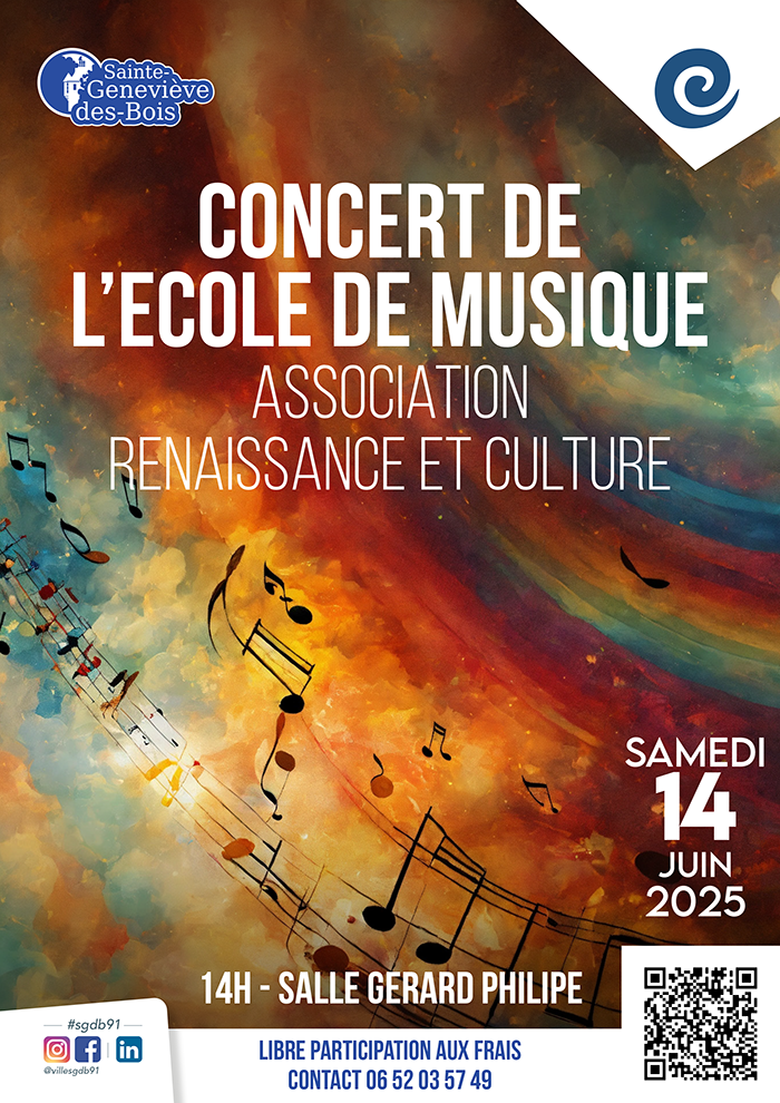 affiche école musique