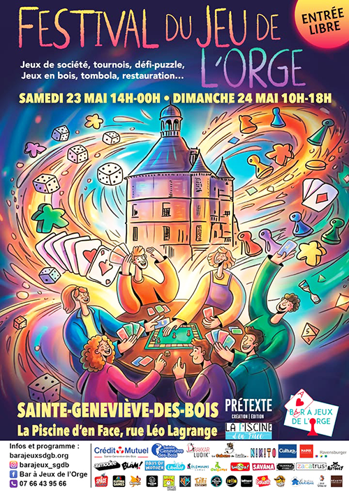 affiche FESTIVAL DU JEU VAL D'ORGE