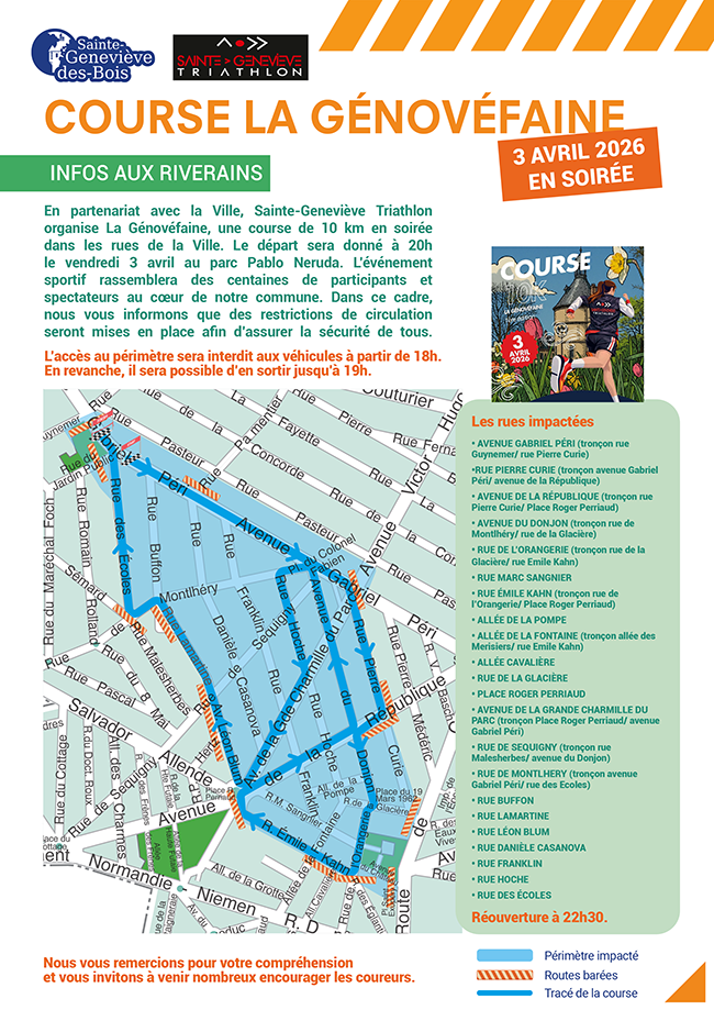 Infos Riverains Génovefaine