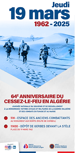 affiche COMMEMO 19 03 1962