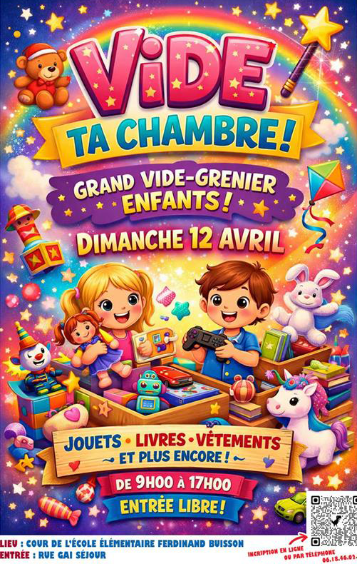 affiche videgrenier enfant